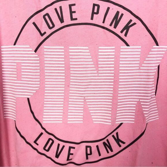 VICTORIA’S SECRET PINK | Coral Lounge Sleep Tank Top Cutout Back Women’s Size L - Picture 5 of 9